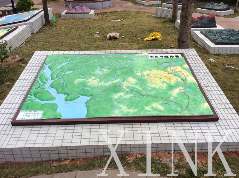 东莞市地形图模型